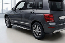 Mercedes GLK třída X204 2008–2015 Boční nášlapy Maydos V1 (2 ks, hliník / nerez) fotografie 1