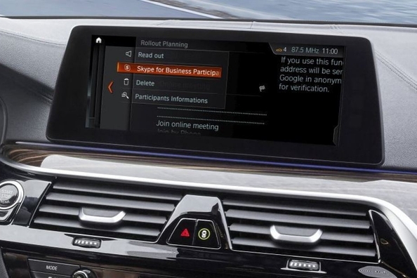 Automobily BMW dostanou softwarový balíček Skype for Business
