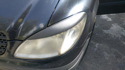 Mercedes Vito W639 2004–2014 Rovná mračítka na světlomety (2004-2010, 2 ks, plast) Matná černá fotografie 3