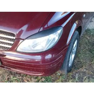 Rovná mračítka na světlomety (2004-2010, 2 ks, plast) Mercedes Vito W639 2004–2014 fotografie 2