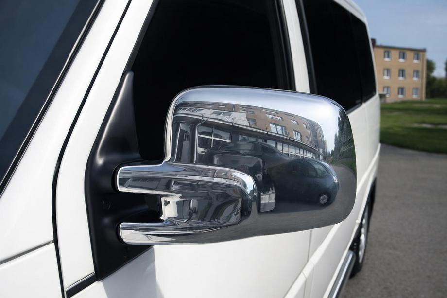 Volkswagen T4 Transporter 1990–2003 Chromové kryty zpětných zrcátek (Carmos, 2 ks, plast) Carmos – turecký ABS plast Image