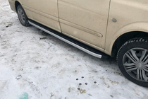 Mercedes Vito W639 2004–2014 Boční nášlapy Fullmond (2 ks, hliník) Dlouhá (ExtraLong) fotografie 6