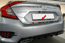 Honda Civic Sedan X 2016–2021 Nerezová lišta hrany víka kufru OmsaLine – italská nerezová ocel fotografie 1