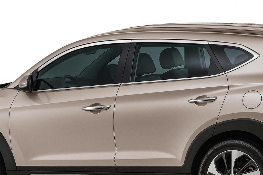 Hyundai Tucson TL 2016–2021 Horní okenní lišty (10 ks, nerez) Image