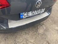 Volkswagen Passat B8 2015–2023 Ochranná lišta na zadní nárazník OmsaLine (nerez) fotografie 2