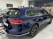 Volkswagen Passat B8 2015–2023 Nerezové kryty hrany zadního nárazníku SD/SW (3 ks) Carmos - turecká ocel fotografie 4