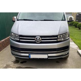 Nerezové kryty mřížky nárazníku 2015-2019 (3 ks) Volkswagen T6 2015–2024 fotografie 2