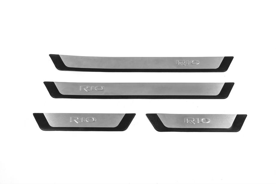 Kia Rio 2012–2017 Nerezové kryty prahů Flexill (4 ks) Image