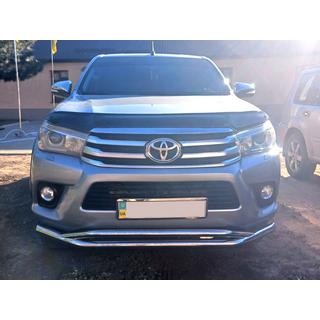 Přední dvojitý ochranný rám Vegas (2015-2020, nerez) Toyota Hilux 2015– fotografie 3