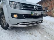 Volkswagen Amarok 2010–2022 Dvojitý přední ochranný rám z nerezu Vegas 2010-2016 fotografie 8