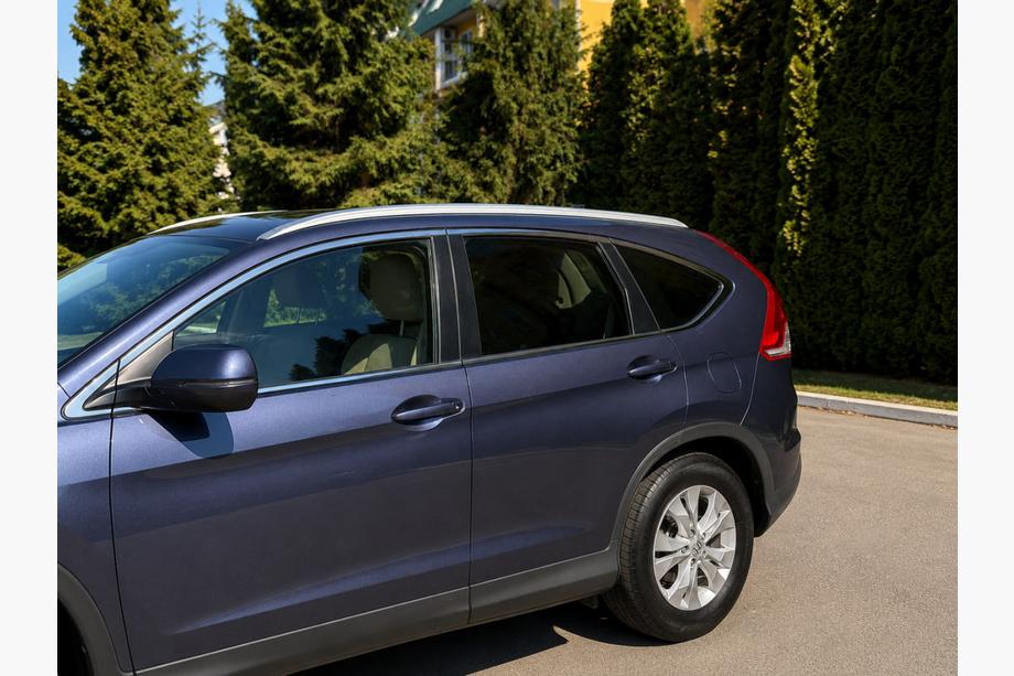 Honda CRV 2012–2016 Integrované střešní podélníky šedé OEM (ABS plast, montáž na šrouby) Fotografie 3