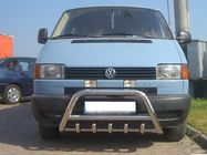 Volkswagen T4 Transporter 1990–2003 Nerezový přední ochranný rám WT003 60 mm 50 mm, s nápisem fotografie 8
