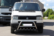 Volkswagen T4 Transporter 1990–2003 Nerezový přední ochranný rám WT003 60 mm 50 mm, s nápisem fotografie 11