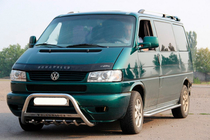 Volkswagen T4 Transporter 1990–2003 Nerezový přední ochranný rám WT003 60 mm 50 mm, s nápisem fotografie 12