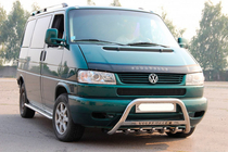 Volkswagen T4 Transporter 1990–2003 Nerezový přední ochranný rám WT003 60 mm 50 mm, s nápisem fotografie 6