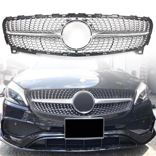 Přední maska chladiče Diamond Silver (2015-2018) Mercedes A-сlass W176 2012–2018 fotografie 1