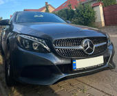 Mercedes C-Class W205 2014–2021 Přední maska chladiče Diamond Silver (pro Avantgarde/AMG-Line/C43 AMG) 2018+, s kamerou fotografie 4