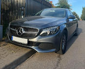 Mercedes C-Class W205 2014–2021 Přední maska chladiče Diamond Silver (pro Avantgarde/AMG-Line/C43 AMG) 2018+, s kamerou fotografie 5
