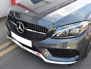 Mercedes C-Class W205 2014–2021 Přední maska chladiče Diamond Silver (pro Avantgarde/AMG-Line/C43 AMG) 2018+, s kamerou fotografie 16