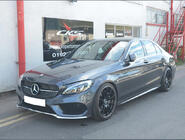 Mercedes C-Class W205 2014–2021 Přední maska chladiče Diamond Silver (pro Avantgarde/AMG-Line/C43 AMG) 2018+, s kamerou fotografie 18