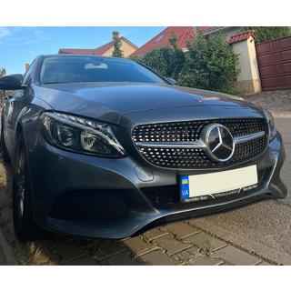 Přední maska chladiče Diamond Silver (pro Avantgarde/AMG-Line/C43 AMG) Mercedes C-Class W205 2014–2021 fotografie 4