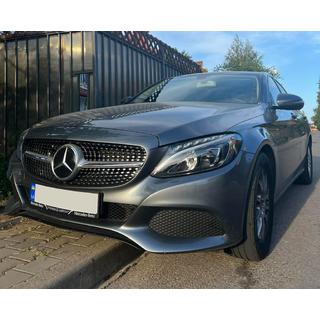 Přední maska chladiče Diamond Silver (pro Avantgarde/AMG-Line/C43 AMG) Mercedes C-Class W205 2014–2021 fotografie 3
