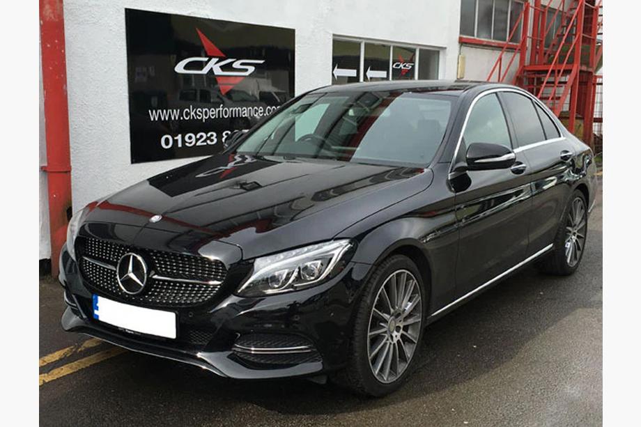 Mercedes C-Class W205 2014–2021 Přední maska chladiče Diamond Silver (pro Avantgarde/AMG-Line/C43 AMG) Fotografie 14