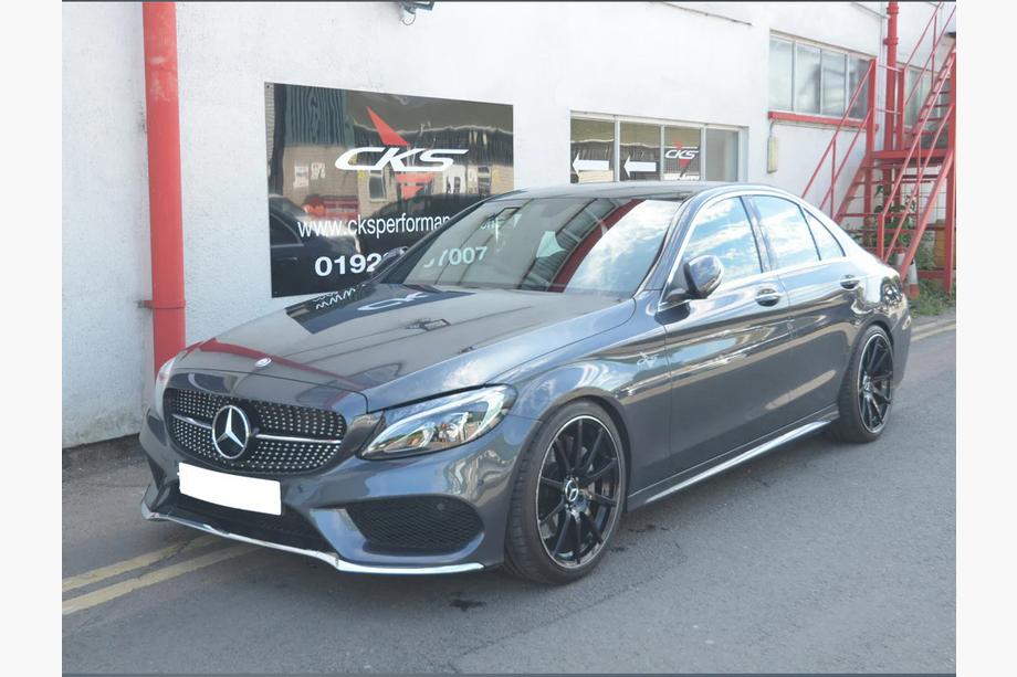 Mercedes C-Class W205 2014–2021 Přední maska chladiče Diamond Silver (pro Avantgarde/AMG-Line/C43 AMG) Fotografie 18