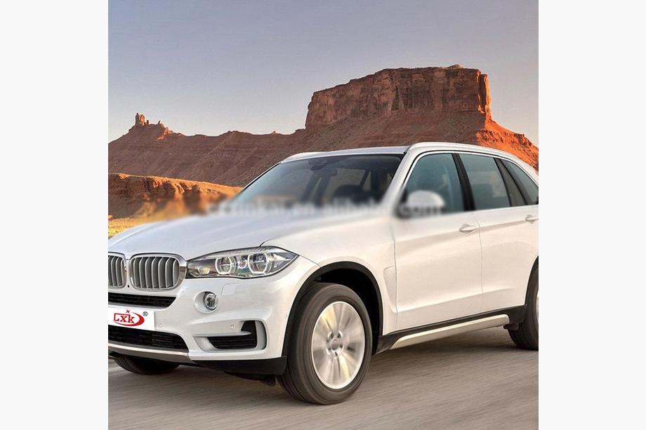 BMW X5 F15 2013–2018 Integrované střešní ližiny chrom OEM (hliník, montáž lepením) Image