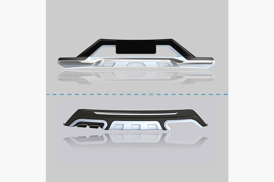 Hyundai Tucson TL 2016–2021 Přední a zadní lip spoiler 2015-2019 (2 ks) Image