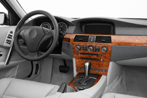 BMW řada 5 E60/E61 2003–2010 Kryty palubní desky Meric Dřevo fotografie 1