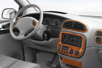 Chrysler Voyager 1996–2001 Lišty na palubní desku (Meric) Hliník fotografie 1