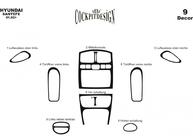 Hyundai Santa Fe 1 2000–2006 Kryty palubní desky Černá fotografie 3