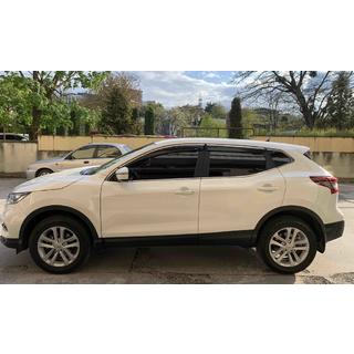 Ofuky oken s chromovou lištou (Niken, sada 4 ks) Nissan Qashqai 2014–2021 fotografie 3