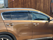 Kia Sportage 2015–2021 Okenní deflektory s chromovou lištou (4 ks, Niken) fotografie 11