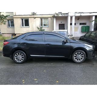 Okenní ofuky s chromovanou lištou (4 ks, Niken)