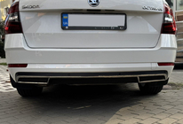 Skoda Octavia III A7 2013–2019 Rámeček zadního difuzoru (2013-2017, nerez) OmsaLine – italská nerezová ocel fotografie 8