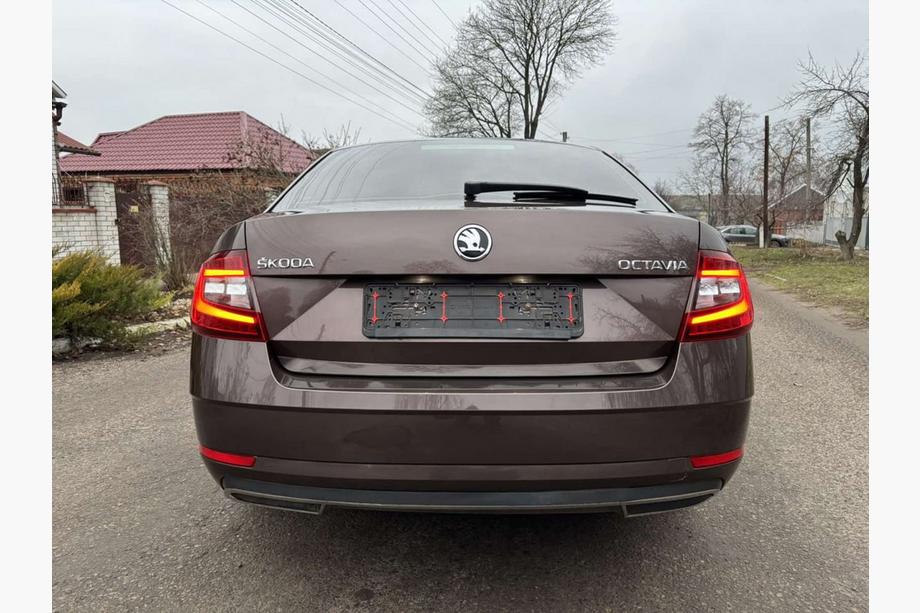 Skoda Octavia III A7 2013–2019 Rámeček zadního difuzoru (2013-2017, nerez) Carmos - turecká ocel Fotografie 5
