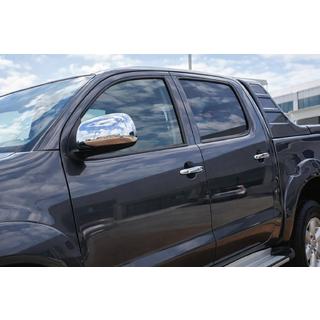 Nerezové kryty zpětných zrcátek (2 ks) Toyota Hilux 2006–2015 fotografie 1