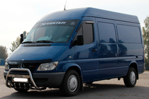 Mercedes Sprinter W901/902/903/904/905 1995–2006 Přední ochranný rám WT004 (nerez) fotografie 2