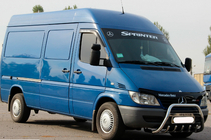 Mercedes Sprinter W901/902/903/904/905 1995–2006 Přední ochranný rám WT004 (nerez) fotografie 4