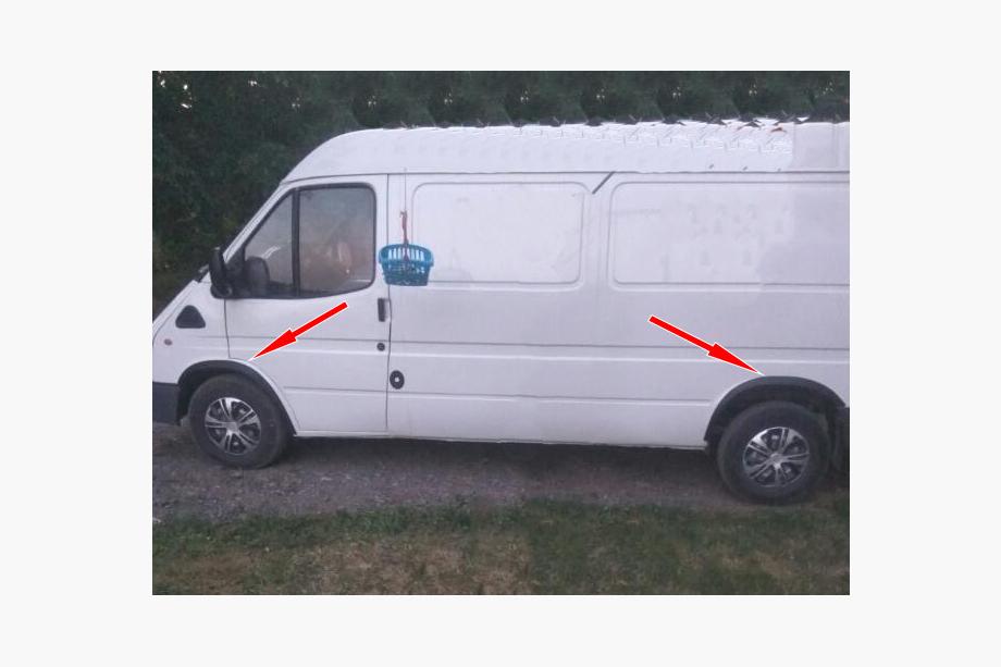 Ford Transit 1991–2000 Lemy blatníků (4 ks, černé) Image