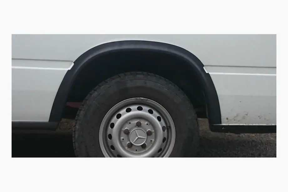 Mercedes Sprinter W901/902/903/904/905 1995–2006 Plastové lemy blatníků (6 ks, černé) Fotografie 3