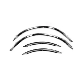 Nerezové lišty na lemy blatníků (4 ks) Mercedes C-Class W203 2000–2007 fotografie 2