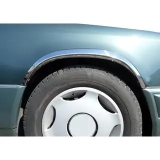 Lemy blatníků 1989-1995 (4 ks, nerez) Mercedes E-Class W124 1984–1997 fotografie 3