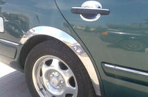 Mercedes třída E W210 1995–2002 Nerezové lišty na lemy blatníků (4 ks) fotografie 3