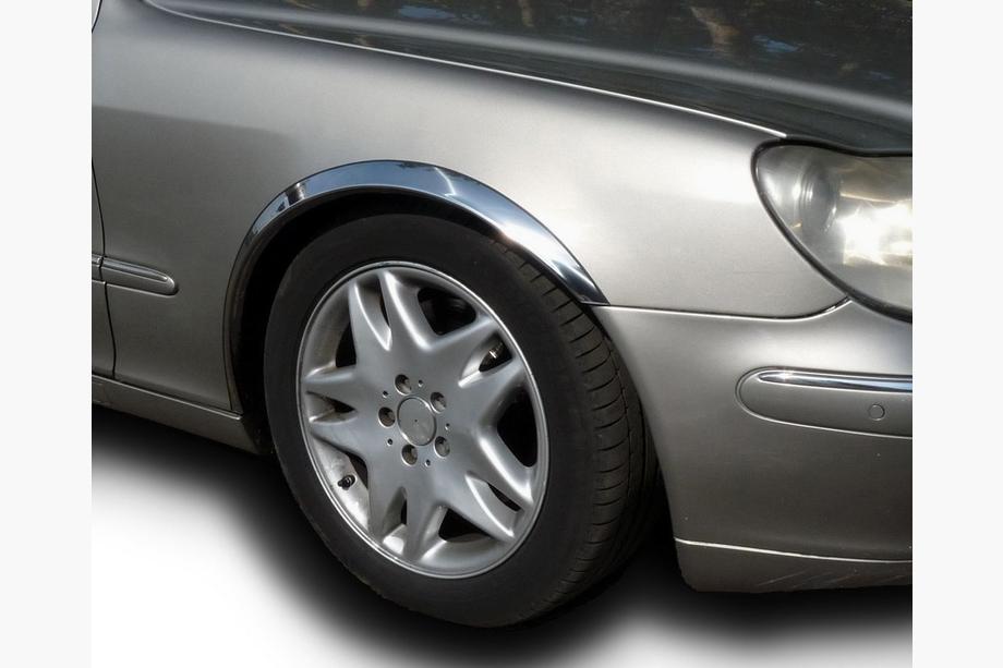 Mercedes S-Class W220 1998–2005 Nerezové lišty na lemy blatníků (4 ks) Fotografie 2