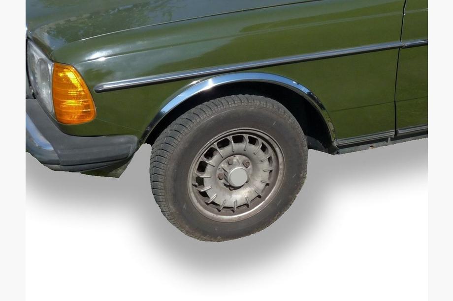 Mercedes W123 1975–1986 Nerezové lišty na lemy blatníků (4 ks) Image