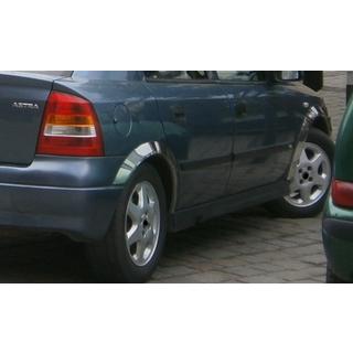 Nerezové lišty na lemy blatníků (4 ks) Opel Astra G Classic 1998–2012 fotografie 2