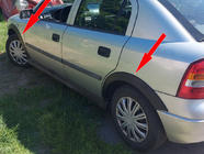 Opel Astra G Classic 1998–2012 Lemy blatníků (SD/HB) (4 ks, černé) fotografie 1